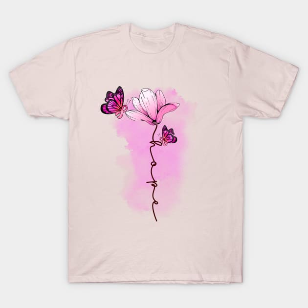 In October We Wear Pink T-Shirt by Myartstor 